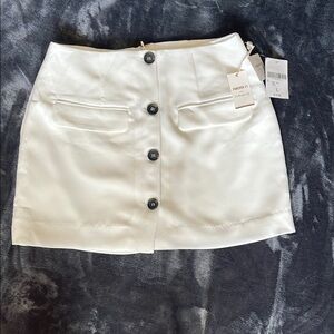 Creamy white Forever 21 mini skirt